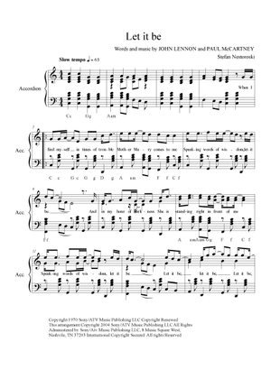 Play Official version of Let it be Sheet Music by The Beatles for