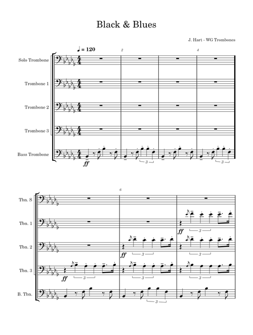 Black and Blues – WGHS Trombones