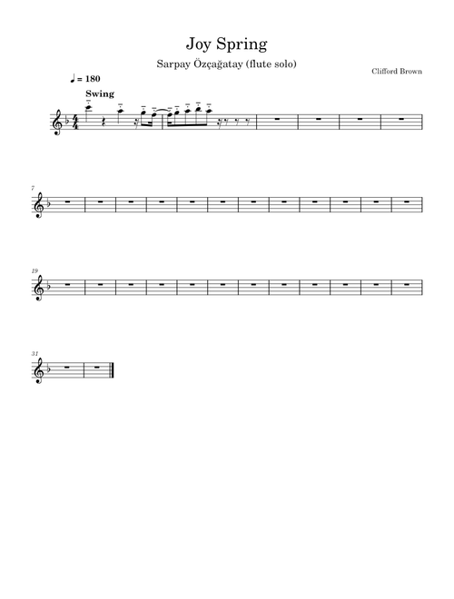 Joy Spring Flute solo