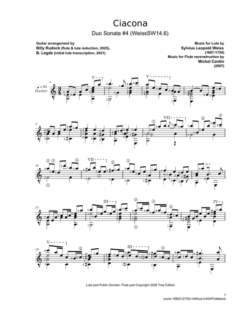 Ciacona – Sylvius Leopold Weiss