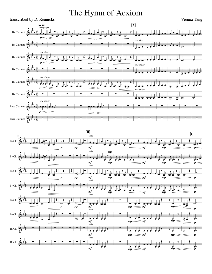 Axiom clarinet top