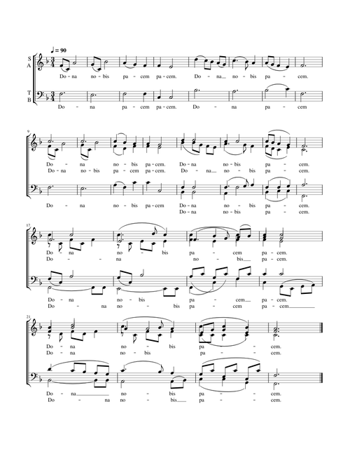 Dona nobis pacem - Wolfgang Amadeus Mozart