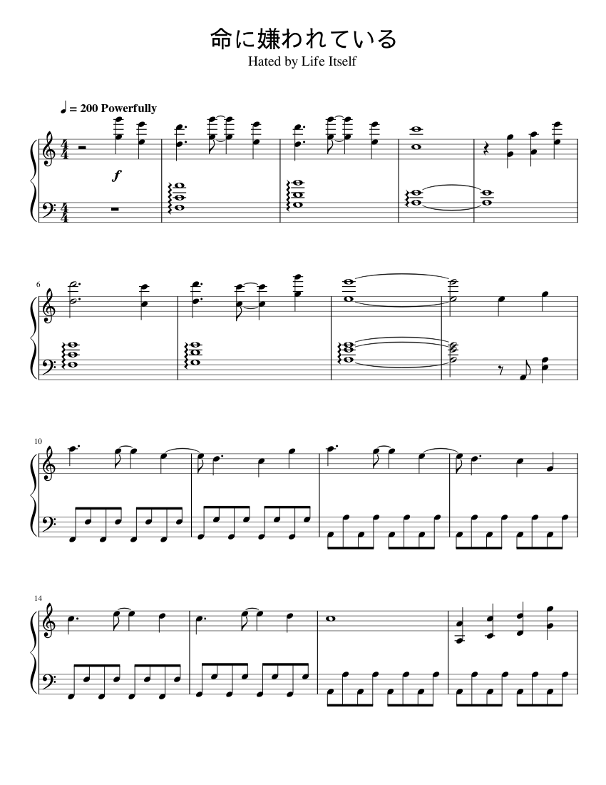 YngwieMalmsteen,SeventhSign,bandscore楽譜 That band – Kessoku Band Sheet Music with Chords for Piano