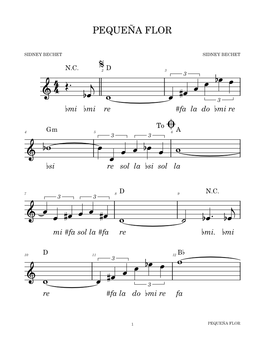 Pequeña Flor – José Guardiola PEQUEÑA FLOR Sheet music for Piano (Solo) | Pequeña Flor – José Guardiola PEQUEÑA FLOR Sheet music for Piano (Solo) |