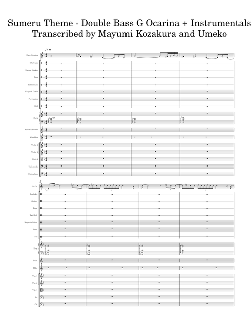 Sumeru – Yu-Peng Chen - Double Bass G Ocarina + Instr.