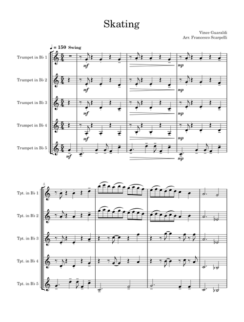 Skating – Vince Guaraldi (Simplified)
