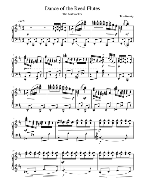 Dance of the Reed Flutes (The Nutcracker Suite) - Tchaikovsky