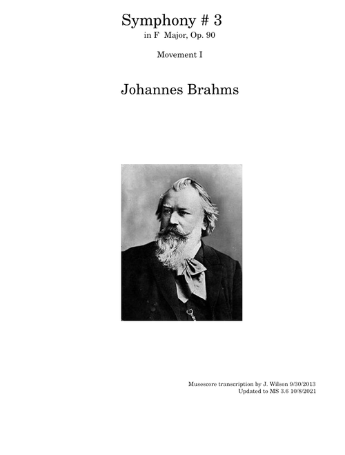 Brahms Symphony No.3 Movement I