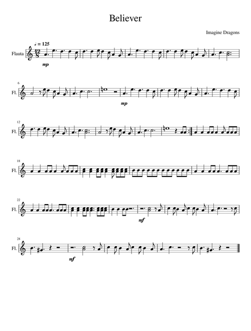 Believer - Imagine Dragons / Flute