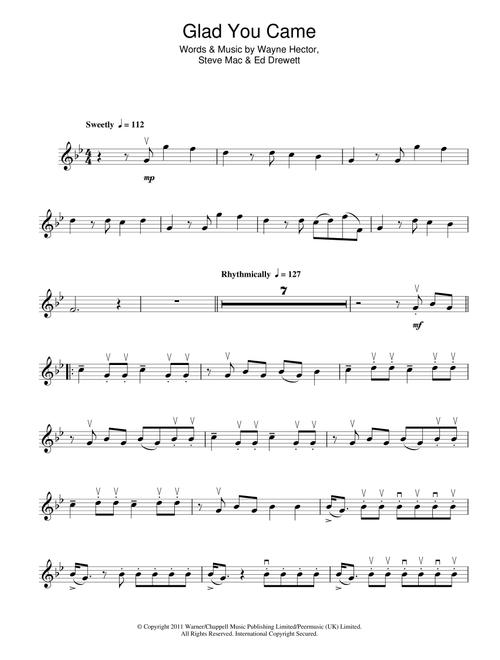 Glad You Came - The Wanted (Violin Solo)