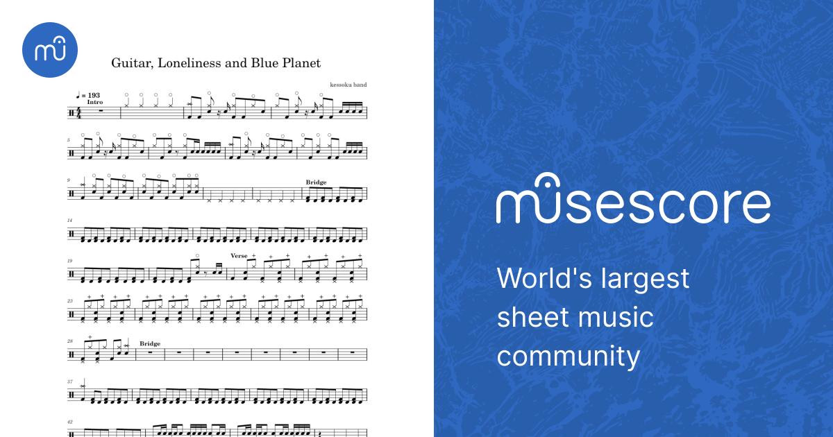 Guitar, Loneliness and Blue Planet – Kessoku Band Sheet