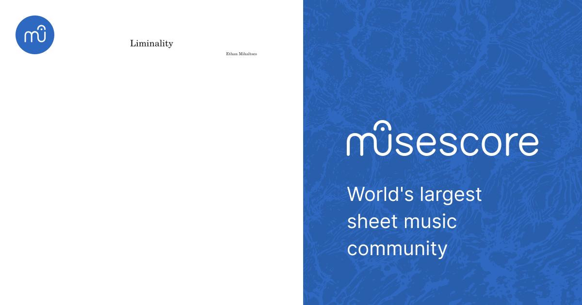 Liminality - Ethan Mihaltses Sheet music for Piano, Trombone, Tuba ...