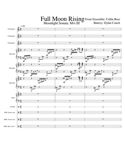 Full Moon Rising (Moonlight Sonata Mvt III)