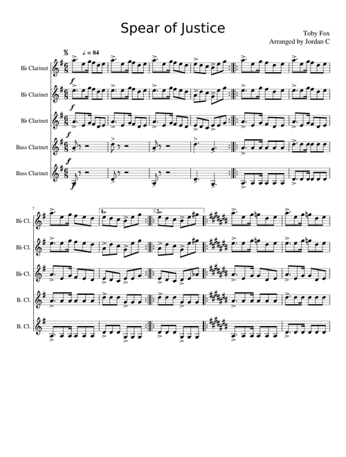 Undertale - Spear of Justice (clarinet)