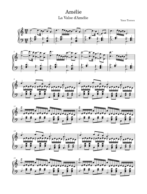 La Valse d'Amélie – Yann Tiersen
