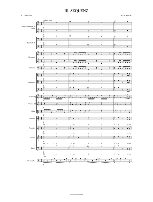III. SEQUENZ - N° 1 Dies irae