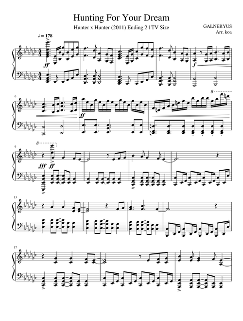 kkoaa | Free sheet music | Download PDF or print on MuseScore.com