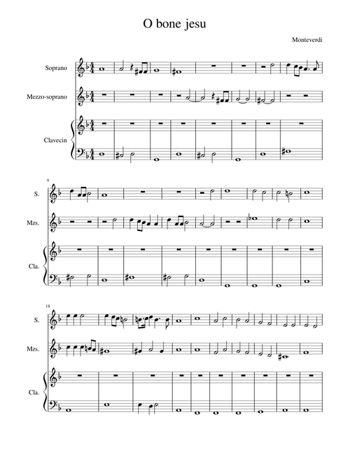 O bone jesu Palestrina