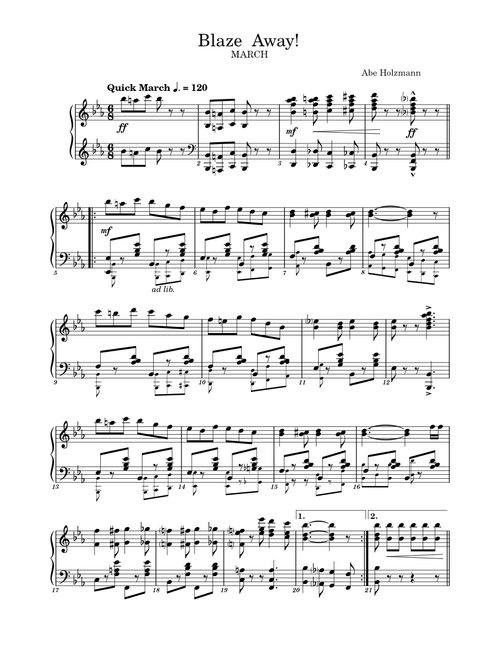 Blaze Away in Eb Major
