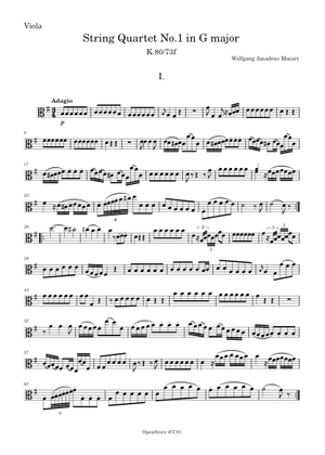 String Quartet No.1 in G major, K.80/73f – Wolfgang Amadeus Mozart