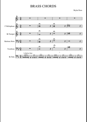 Brass Chorale for Trumpet Choir Sheet Music for Trumpet