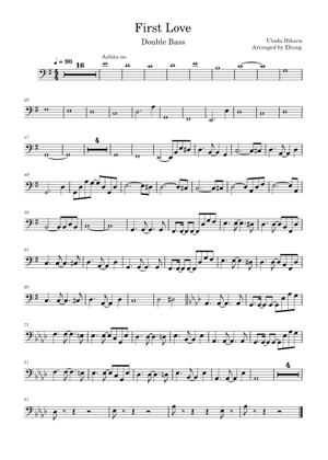 First Love – 宇多田ヒカル Sheet Music for Saxophone alto (Solo