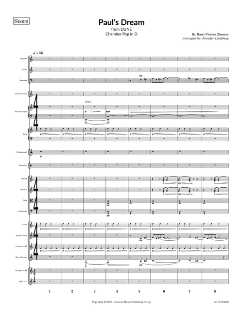 Paul's Dream (Arr. Jennifer Lindberg) - Hans Florian Zimmer (Large Ensemble)
