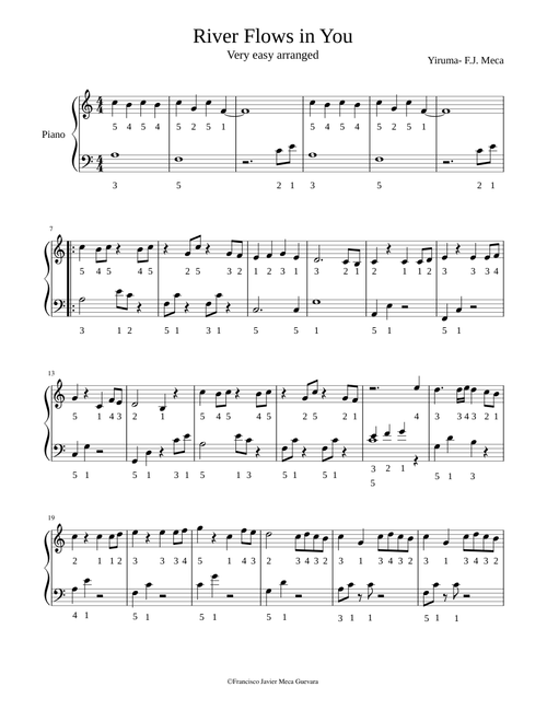 River Flows in You (very easy)