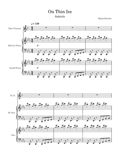 Clockwork – elijahmrls122 sheet music arranged by HARI88