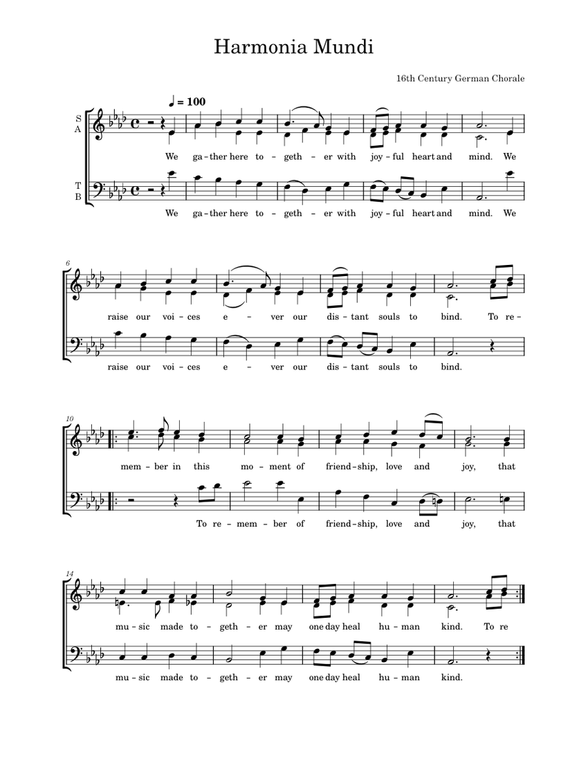 Harmonia Mundi – 16th Century German Chorale Harmonia Mundi