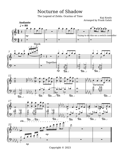 Nocturne of Shadow - The Legend of Zelda: Ocarina of Time – Koji Kondo