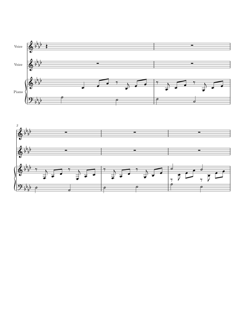 Christmas Canon Sheet music for Piano, Vocals (Choral)