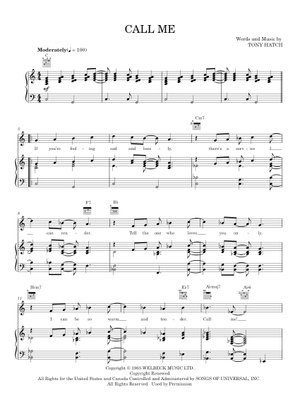 Play Official version of Call Me Sheet Music by Astrud Gilberto ...