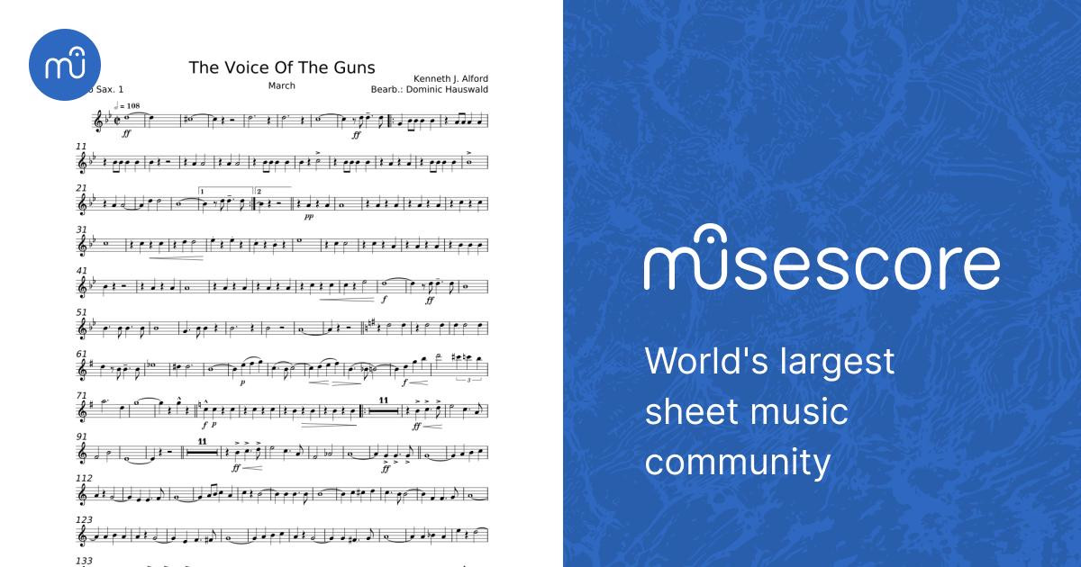 The Voice Of The Guns - Kenneth J. Alford Sheet Music for