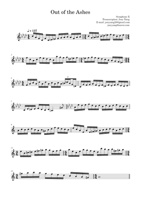 Symphony シンフォニーx 楽譜集 Best X Symphony X (0:00~1:02 part intro bass and guitar Domination - アート・デザイン・音楽
