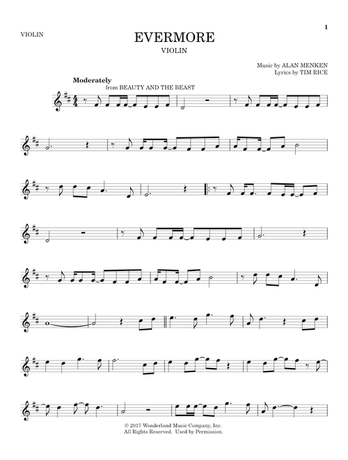 Evermore (from Beauty And The Beast) - Josh Groban (Violin Solo)