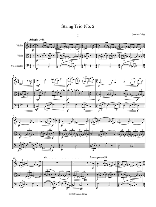 String Trio No.2 - Jordan Grigg (String Ensemble)