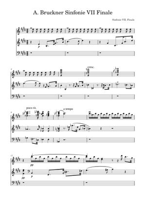 Anton Bruckner - Symphony No. 8 in C minor ( Finale, arr. for 2