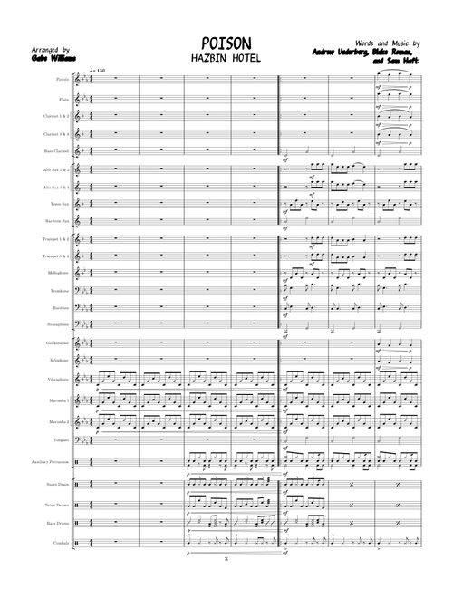 Poison – Hazbin Hotel - for a marching band