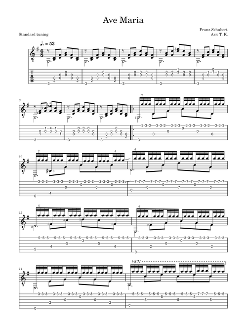 Ave Maria - Franz Schubert (tremolo)