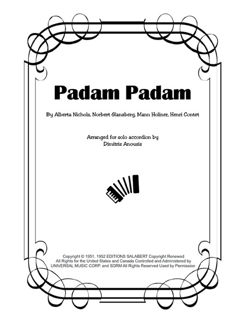 Padam Padam (Arr. Dimitris Anousis) - Edith Piaf (Accordion)