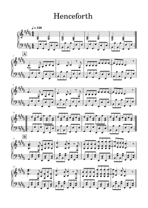 Henceforth - Orangestar Sheet Music with Chords for Piano (Solo) easy ...