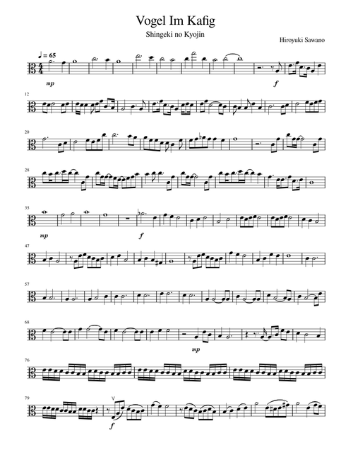Vogel Im Kafig – Hiroyuki Sawano