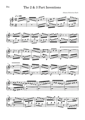 Invenzioni A Due Voci Per Pianoforte - Spartito Musicale Per Esercitazioni - Foto 12