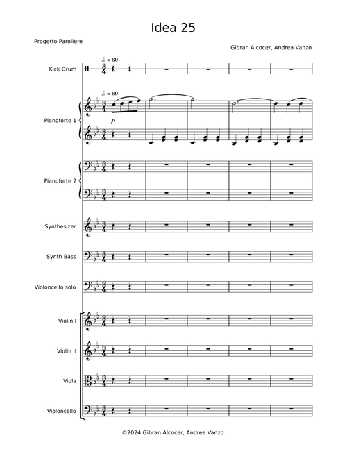 Idea 25 - Partitura completa – Gibran Alcocer, Andrea Vanzo