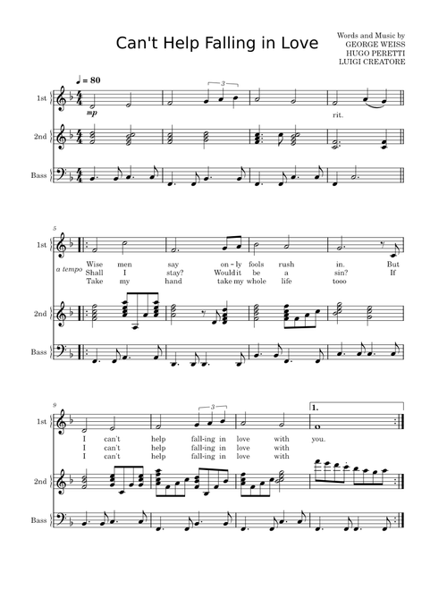 Can't Help Falling In Love – Elvis Presley