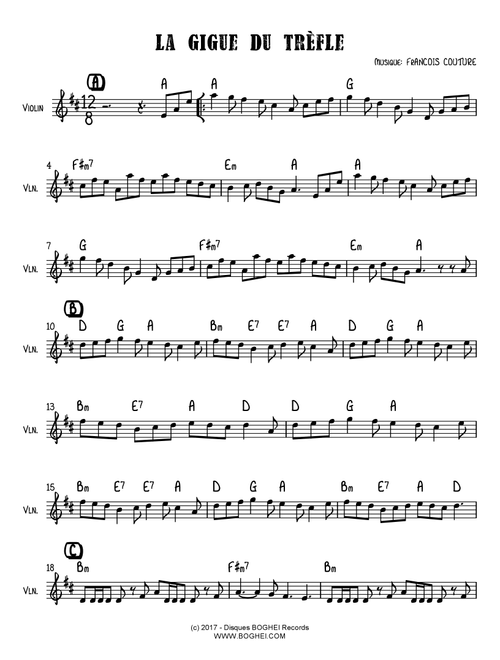 LA GIGUE DU TRÈFLE - François Couture (Violin Solo)