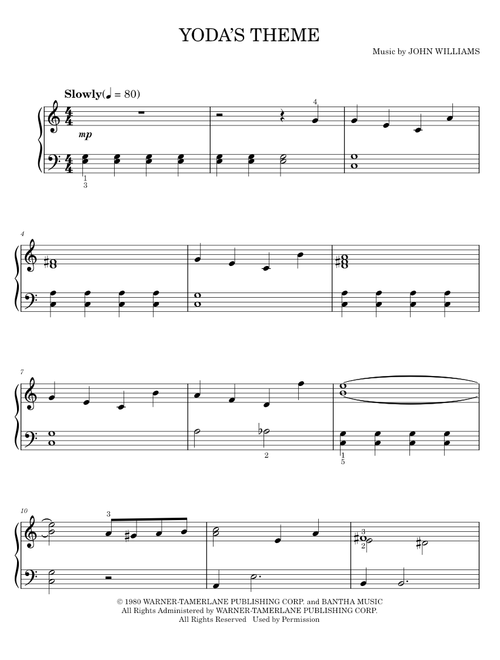 score (Easy Piano)