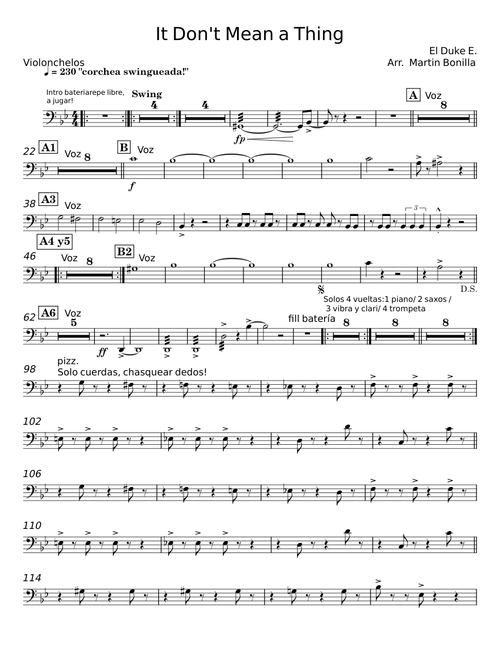 It Don't Mean A Thing (If It Ain't Got That Swing) - Duke Ellington
