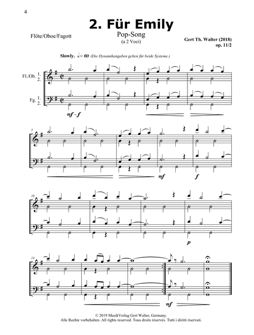 For Emily - Gert Th Walter (Instrumental Duet)